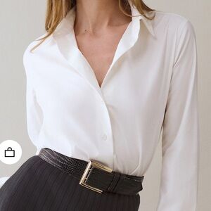 Reformation white blouse size M